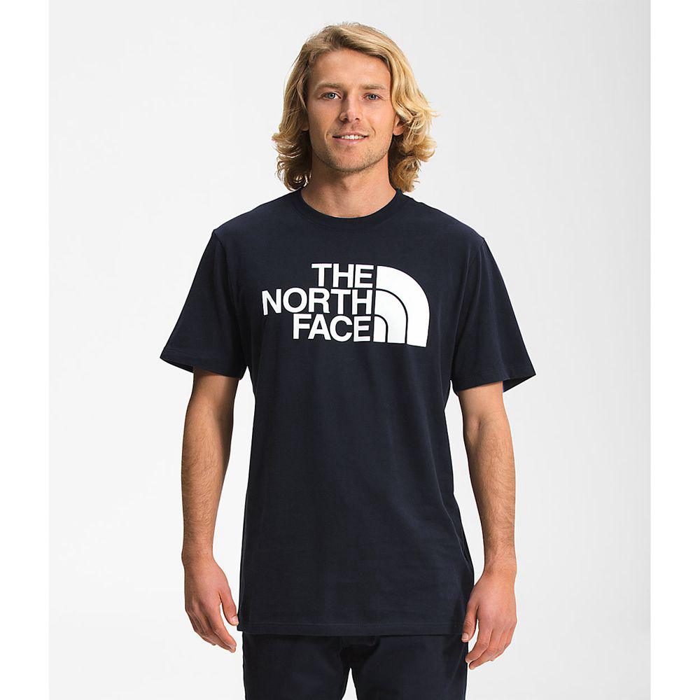 The North Face Κοντό Μανίκι Half Dome Ανδρικα T Shirt - Σκουρο Μπλε (PQME32459)